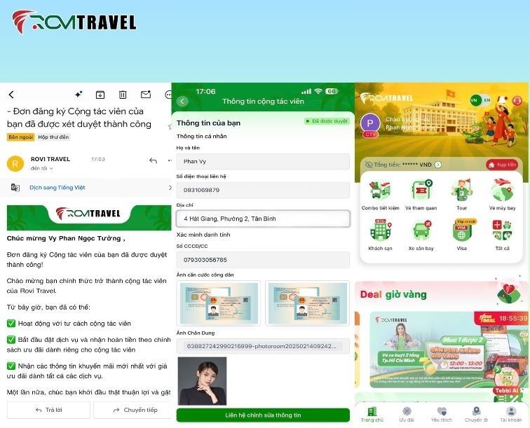 ảnh xét duyệt ctv thành công